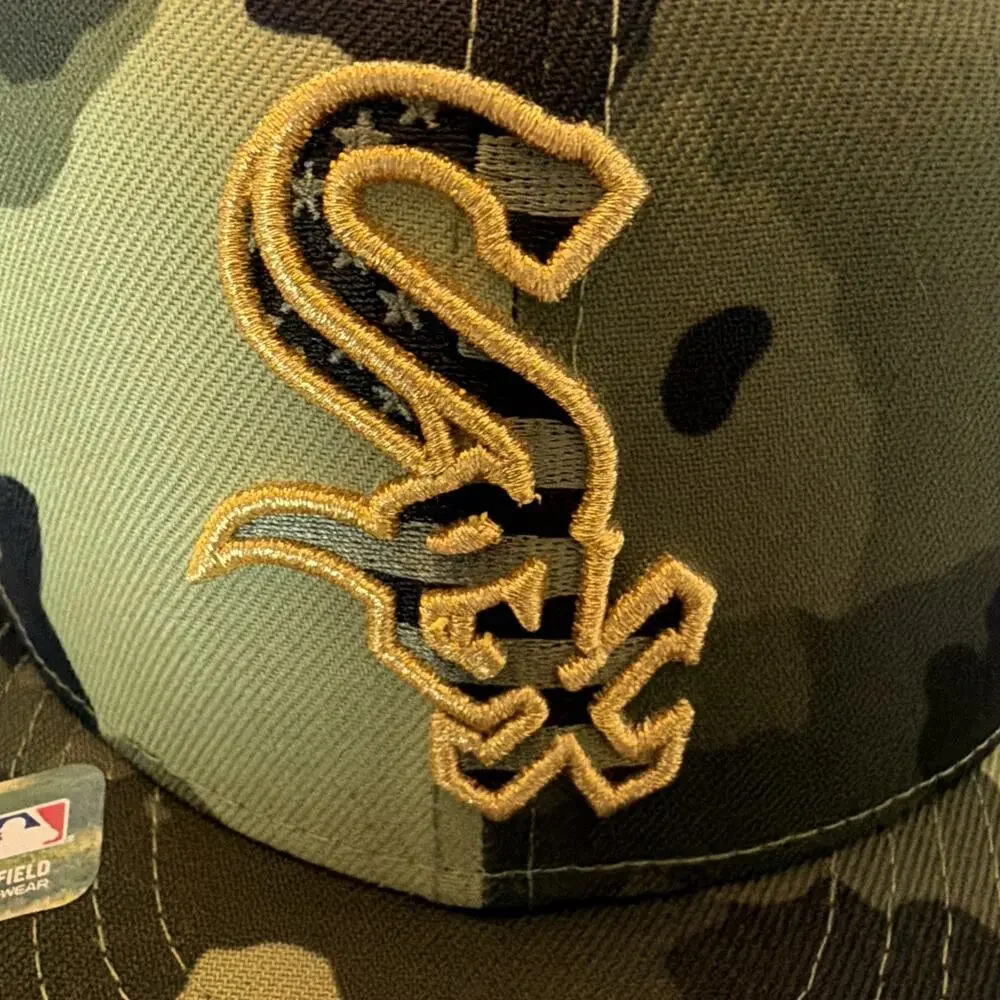 Chicago White Sox MLB NE 2022 Armed Forces Day On-Field Snapback Hat-Camo
